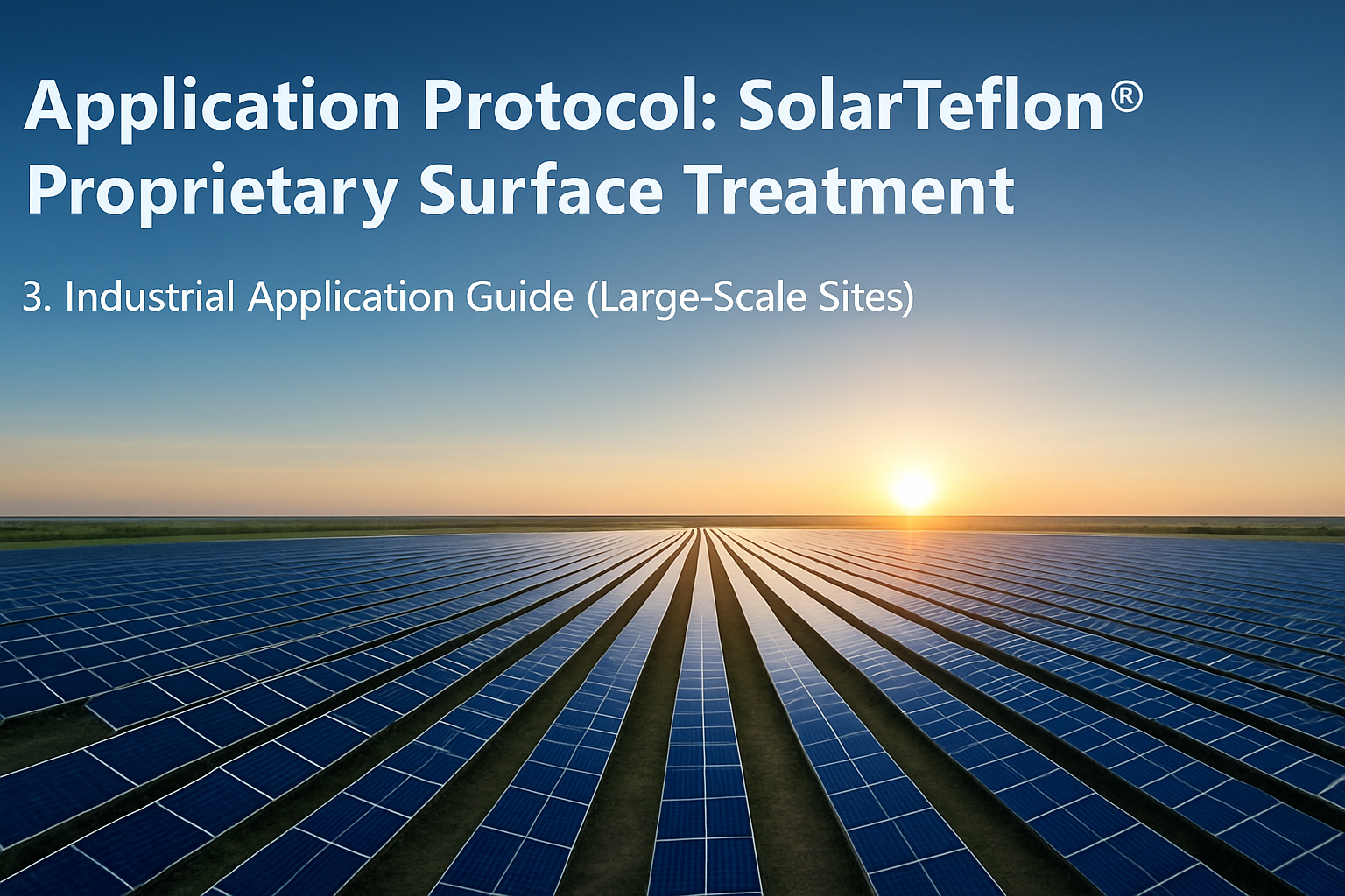 Industrial Solar Panel Treatment