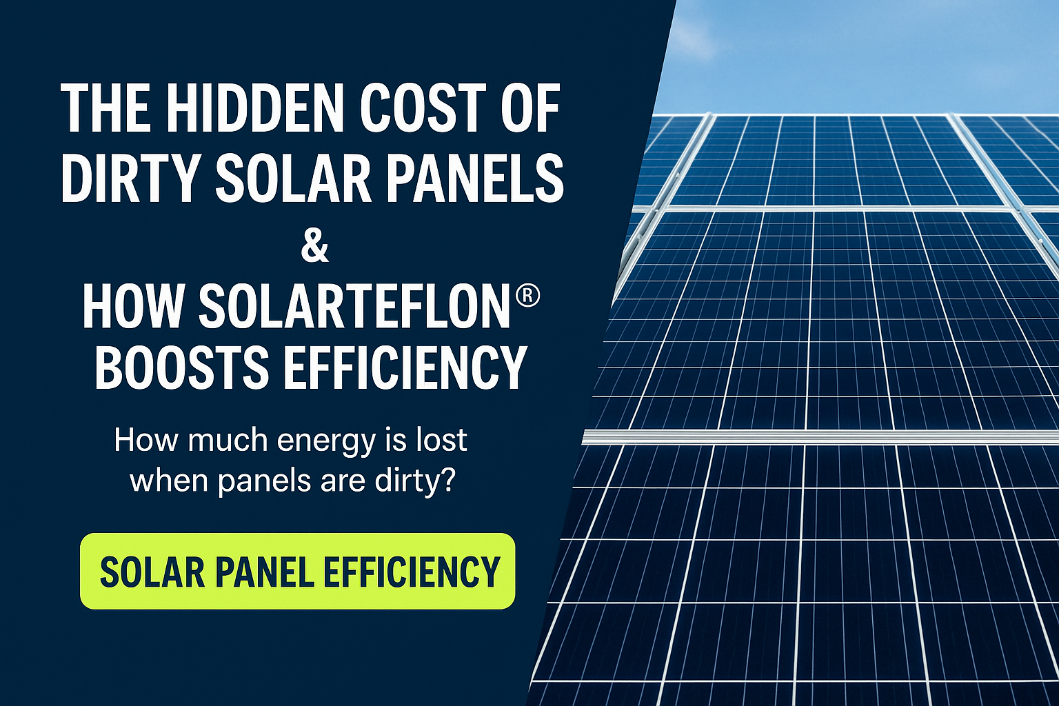 The Hidden Cost of Dirty Solar Panels & How to Solve It