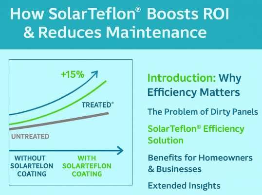 SolarTeflon® Press Release – 5 Reasons This Breakthrough Boosts Solar Panel Efficiency