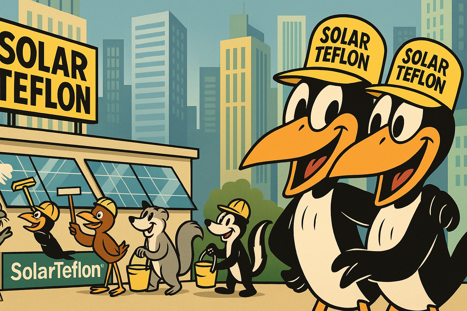 SolarTeflon team working